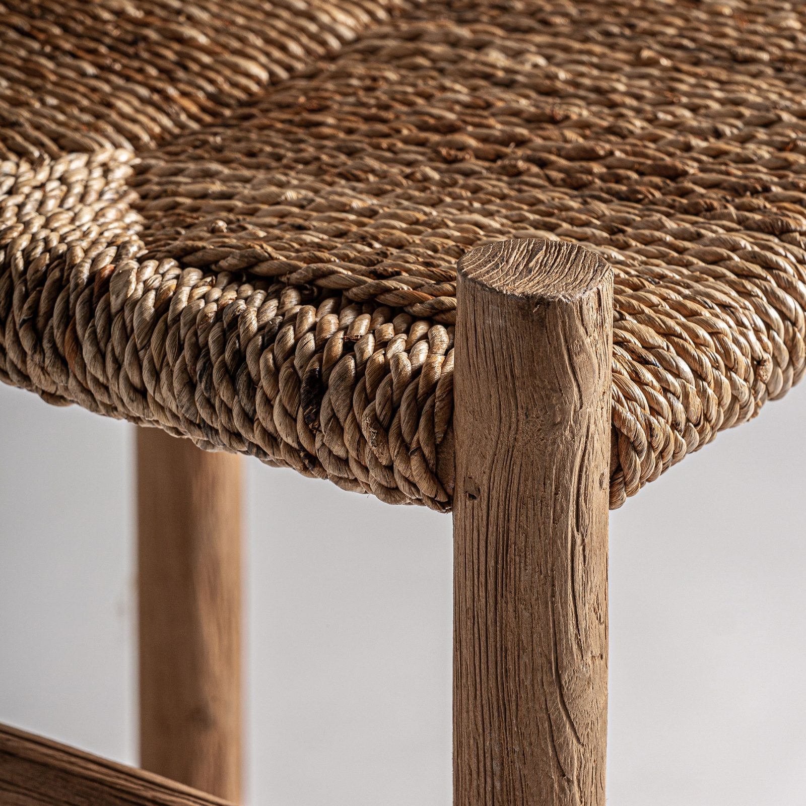 Bar Chair - Teak Wood & Sea Grass